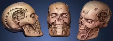 3D model Cyborg Skull (STL)